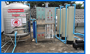 เครื่องกรองน้ำ RO 3Q โรงพยาบาลลาดบัวหลวง