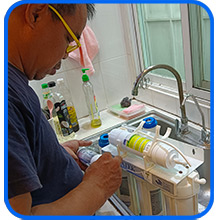 บริการเปลี่ยนไส้กรองน้ำ Aquatek UF 5 ขั้นตอน